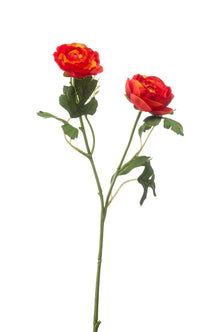 Emerald Kunstbloem Ranonkel 46cm donker oranje