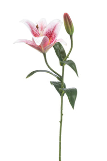 Emerald Kunstbloem Lelie lichtroze 56cm