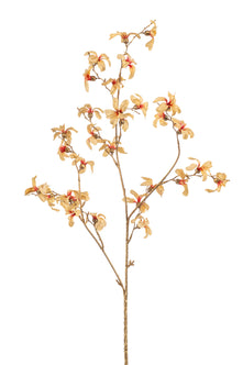 Emerald Kunstbloem Forsythia 85cm peach/goud