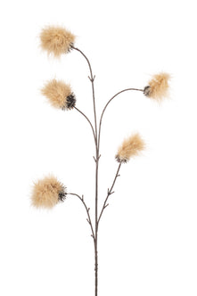 Emerald Kunstbloem Pompom 84cm beige