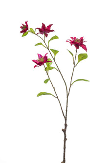 Emerald Kunstbloem Clematis 75cm fuchsia