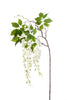 Emerald Kunstbloem Blauweregen wit 145cm