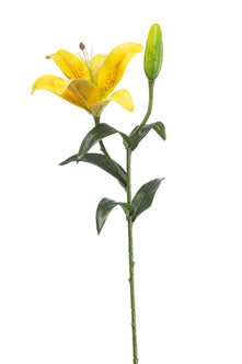 Emerald Kunstbloem Lelie geel 56cm