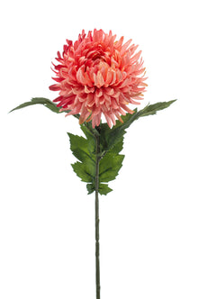 Emerald Kunstbloem Chrysant koraal 57cm