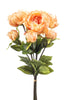 Emerald Kunstbloem Pioenroos Bundel 50cm licht oranje