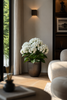 Emerald Kunstplant in pot Hortensia wit 40cm